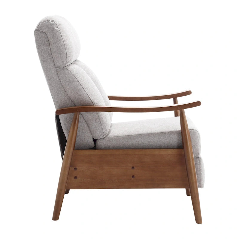 Wood Frame Recliner Armchair