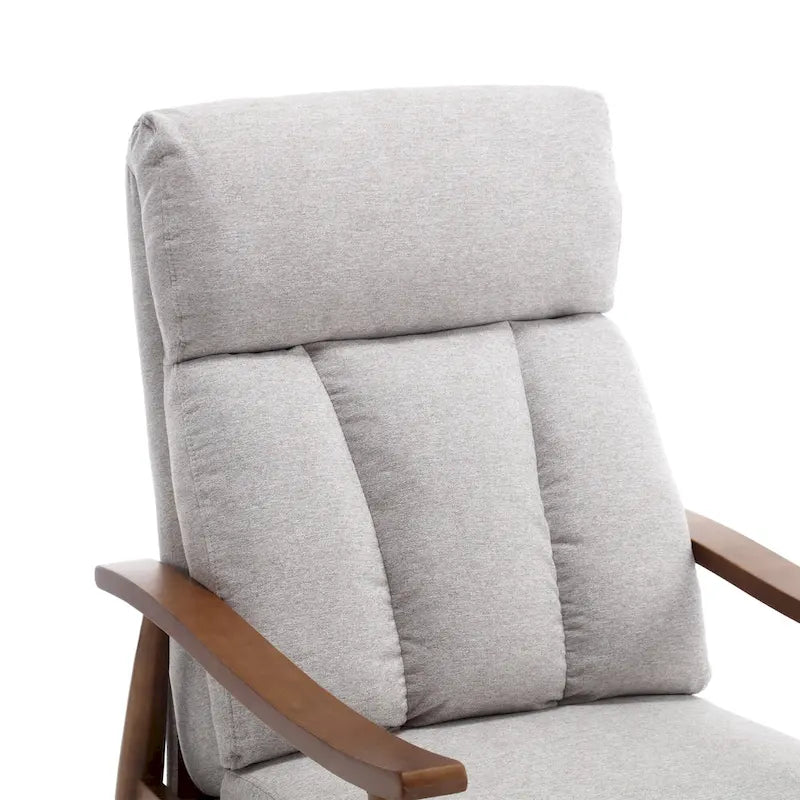 Wood Frame Recliner Armchair