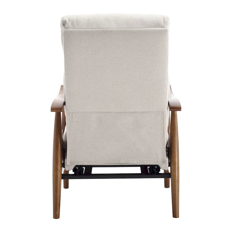 Wood Frame Recliner Armchair