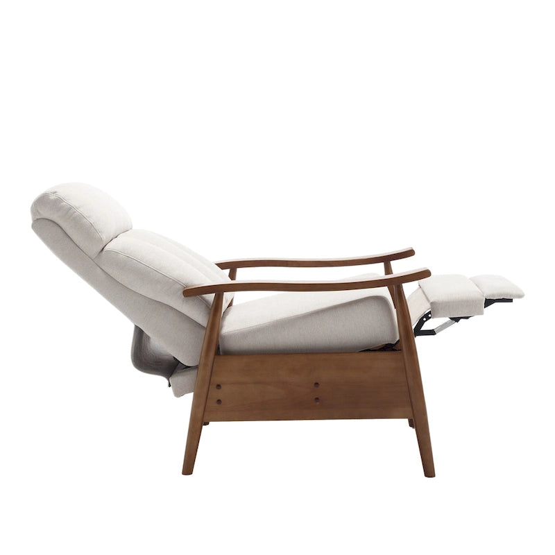 Wood Frame Recliner Armchair