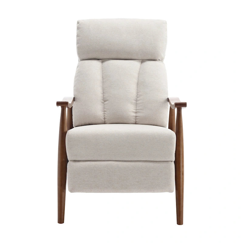 Wood Frame Recliner Armchair