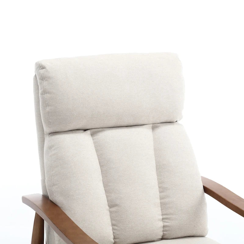 Wood Frame Recliner Armchair