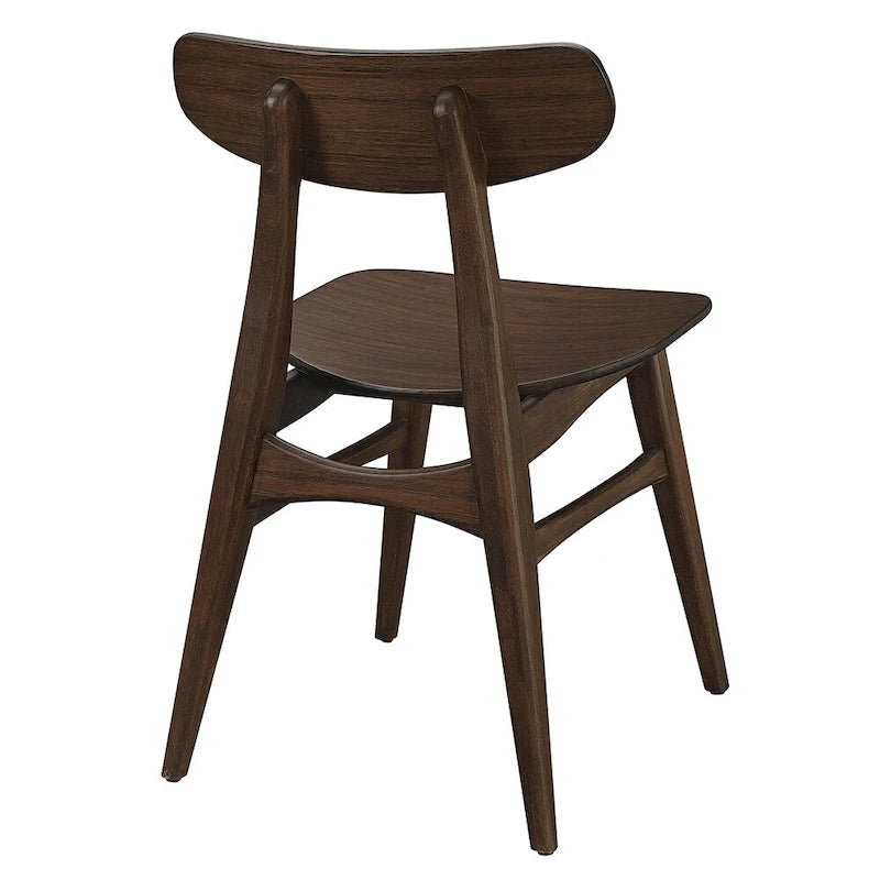 Chaise de salle à manger en bambou massif - finition ambrée (lot de 2)