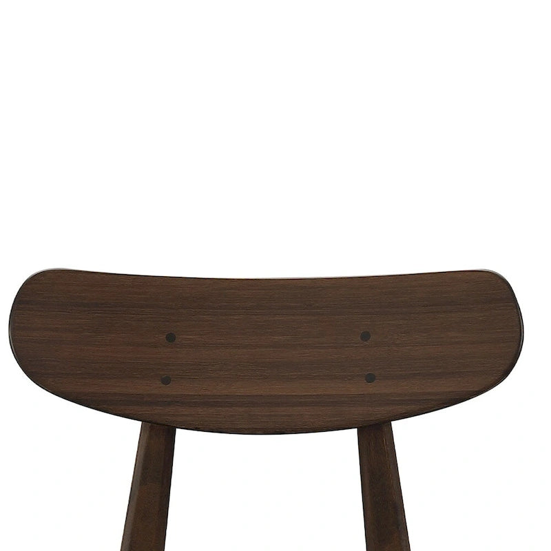 Chaise de salle à manger en bambou massif - finition ambrée (lot de 2)