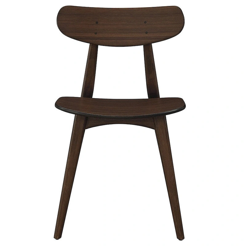 Chaise de salle à manger en bambou massif - finition ambrée (lot de 2)
