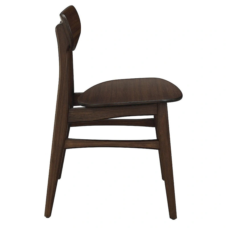 Chaise de salle à manger en bambou massif - finition ambrée (lot de 2)