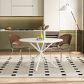 47.24" Modern Cross Leg Round Dining Table