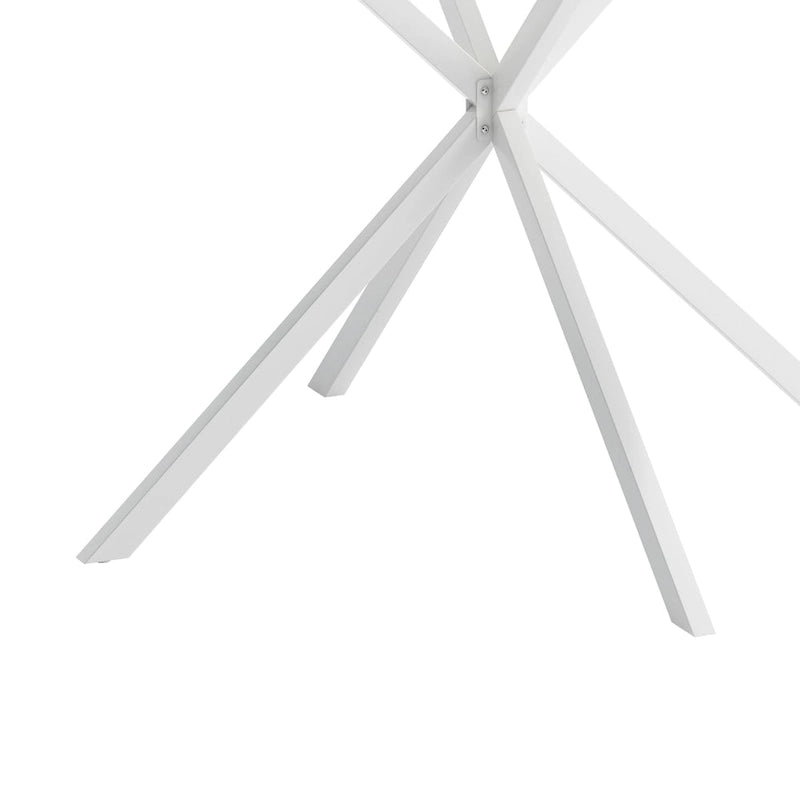 47.24" Modern Cross Leg Round Dining Table