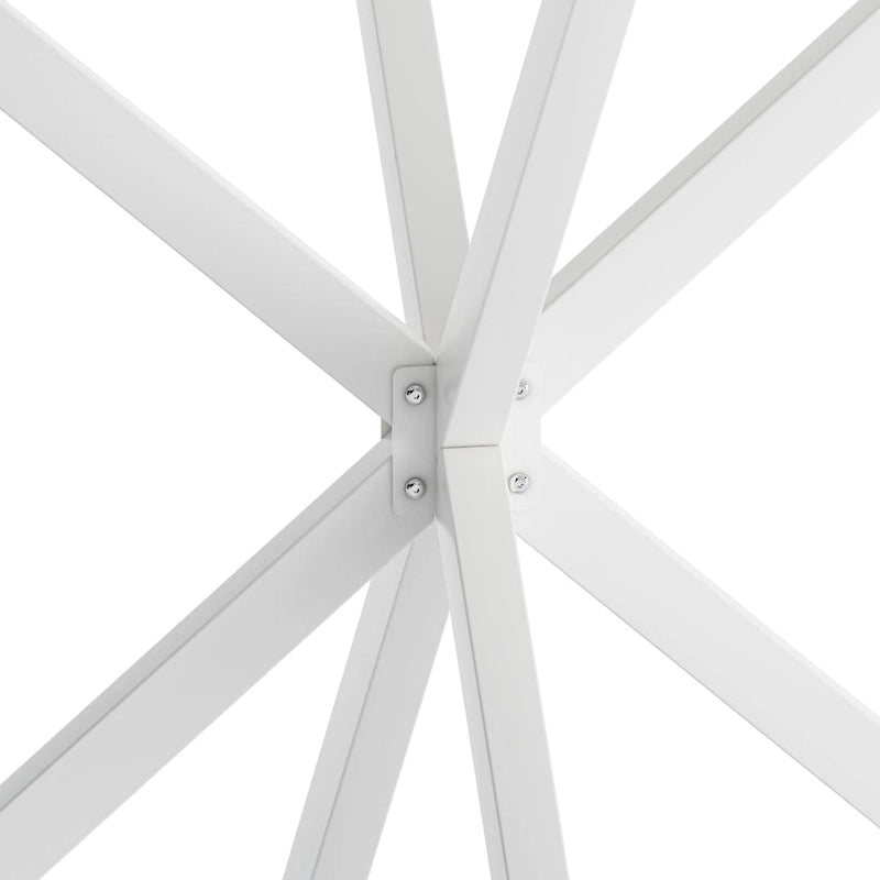 47.24" Modern Cross Leg Round Dining Table