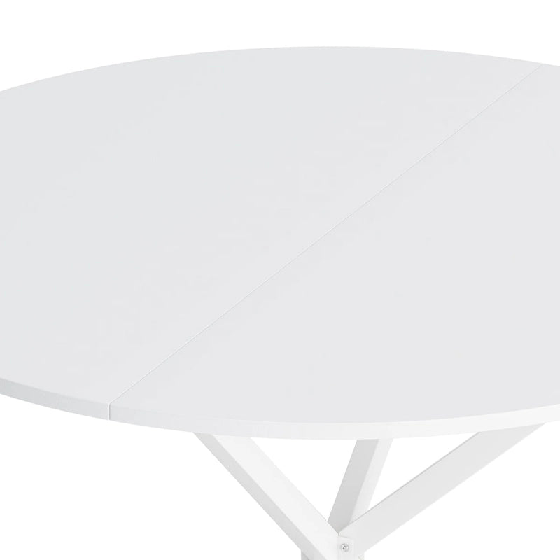 47.24" Modern Cross Leg Round Dining Table