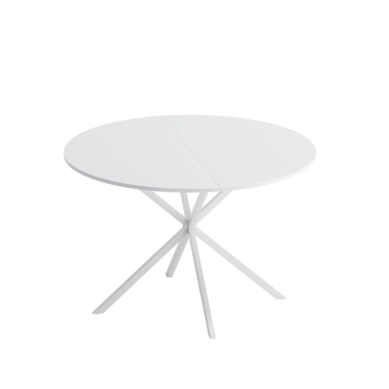 47.24" Modern Cross Leg Round Dining Table