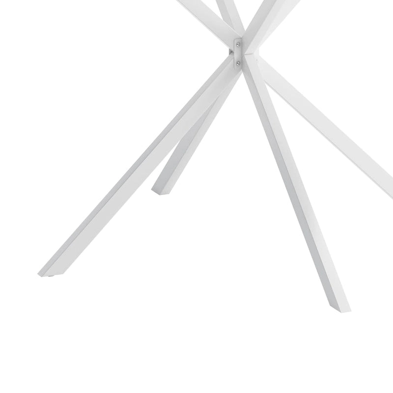 47.24" Modern Cross Leg Round Dining Table