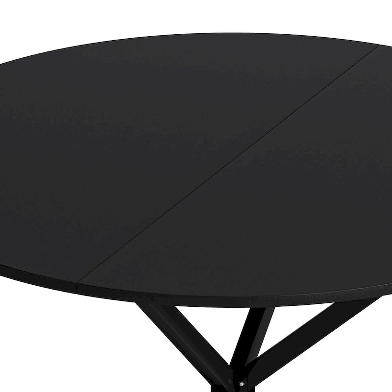 47.24" Modern Cross Leg Round Dining Table