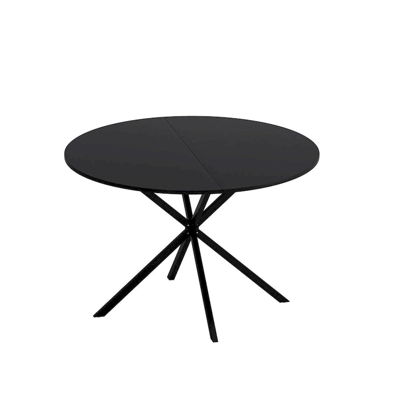 47.24" Modern Cross Leg Round Dining Table