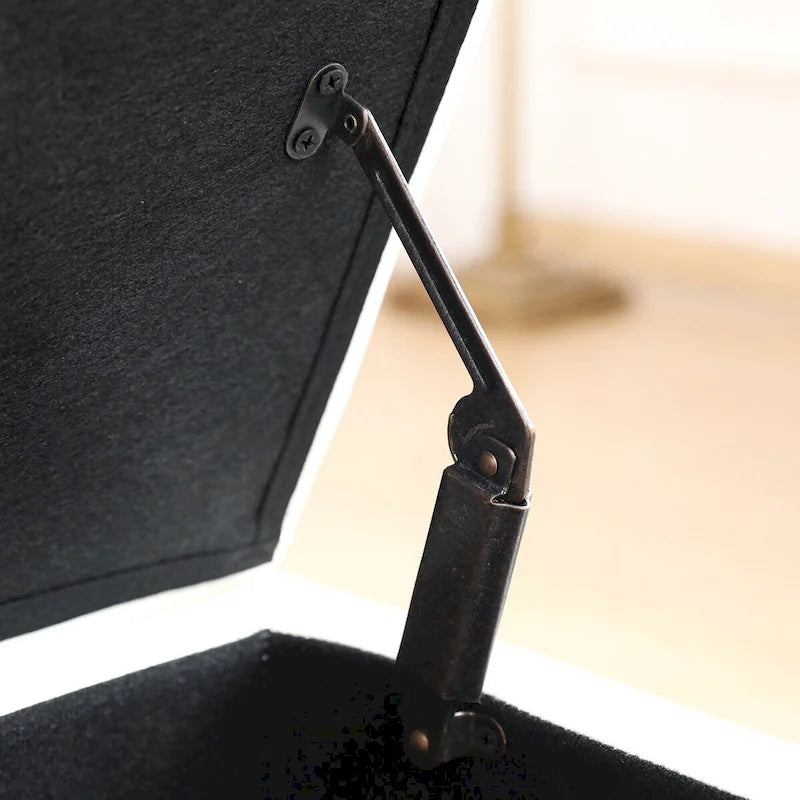 Storage Ottoman Bench with Flip-Top Lid