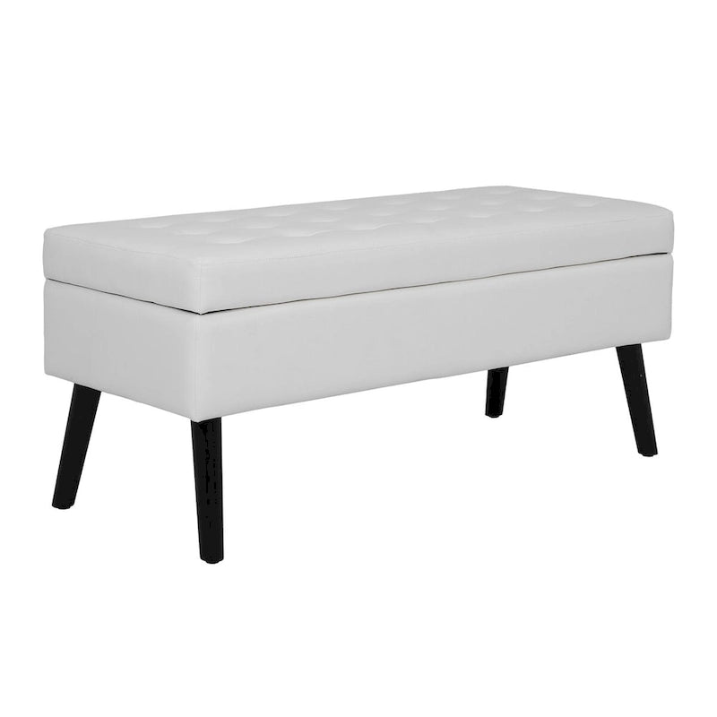 Storage Ottoman Bench with Flip-Top Lid