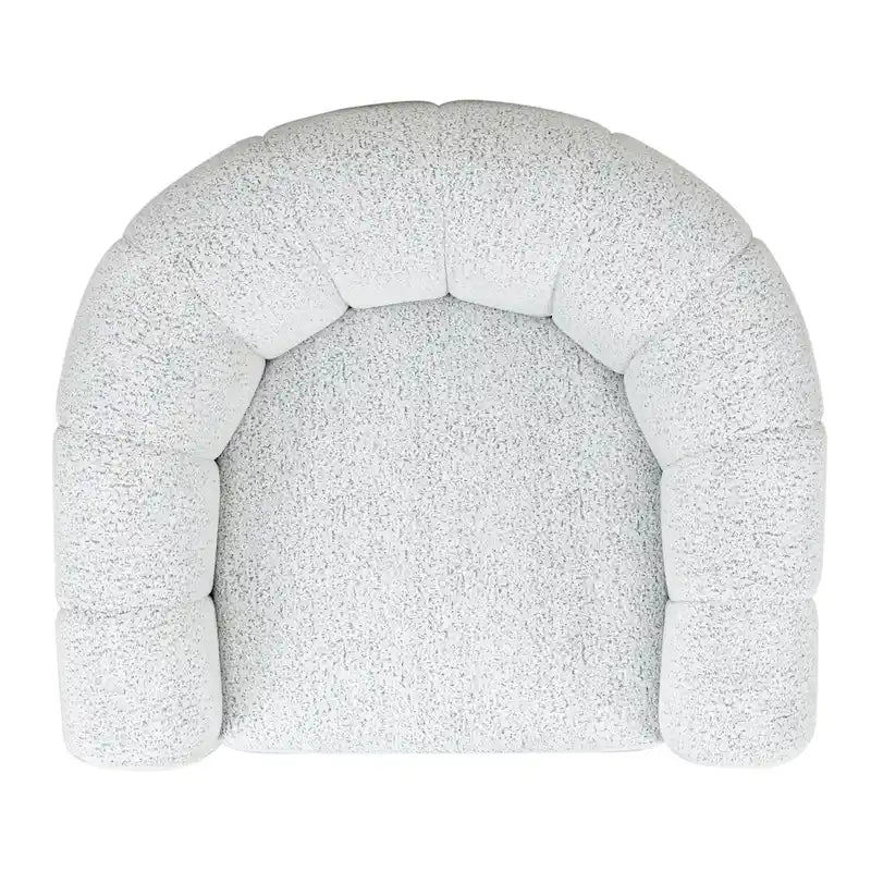 Boucle Swivel Accent Chair - 38Wx33Dx28H